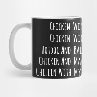 Chicken Wing Chicken Wing Hot Dog And Baloney Gift for Generation Z Mug